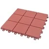 Terasinė Plytelė 10 pcs Raudona 30,5 x 30,5 x 2,2 cm