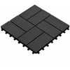 Terasinė Plytelė 11 pcs Juoda 30 x 30 cm MPK