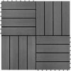Terasinė Plytelė 11 pcs Pilka 30 x 30 cm MPK