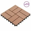 Terasinė Plytelė 11 pcs Ruda 30 x 30 cm MPK
