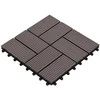 Terasinė Plytelė 11 pcs Tamsiai rudas 30 x 30 cm MPK