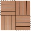 Terasinė Plytelė 11 pcs Tikmedis 30 x 30 cm MPK