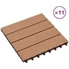 Terasinė Plytelė 11 pcs Tikmedis 30 x 30 cm MPK