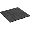 Terasinė Plytelė 22 pcs Juoda 30 x 30 cm MPK