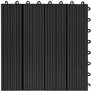 Terasinė Plytelė 22 pcs Juoda 30 x 30 cm MPK