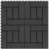 Terasinė Plytelė 22 pcs Juoda 30 x 30 cm MPK