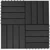 Terasinė Plytelė 22 pcs Juoda 30 x 30 cm MPK