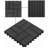 Terasinė Plytelė 22 pcs Juoda 30 x 30 cm MPK