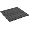 Terasinė Plytelė 22 pcs Juoda 30 x 30 cm MPK