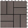 Terasinė Plytelė 22 pcs Tamsiai rudas 30 x 30 cm MPK