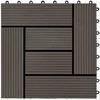 Terasinė Plytelė 22 pcs Tamsiai rudas 30 x 30 cm MPK