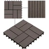 Terasinė Plytelė 22 pcs Tamsiai rudas 30 x 30 cm MPK