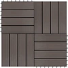 Terasinė Plytelė 22 pcs Tamsiai rudas 30 x 30 cm MPK