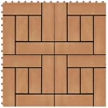 Terasinė Plytelė 22 pcs Tikmedis 30 x 30 cm MPK
