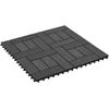 Terasinė Plytelė 22 vnt. Juoda 30 x 30 cm WPC