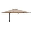 Sodo skėtis Taupe 248,5 x 247,5 x 160 cm Poliesteris ir plienas