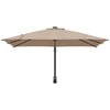 Sodo skėtis Taupe 248,5 x 247,5 x 160 cm Poliesteris ir plienas