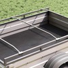 Tentų laikiklis priekaboms 2 pcs Sidabro 100-145 cm Aliuminis