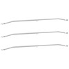 Tentų laikiklis priekaboms 3 pcs Sidabro 100-145 cm Aliuminis