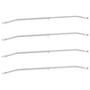 Tentų laikiklis priekaboms 4 pcs Sidabro 100-145 cm Aliuminis