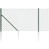 Tinklinė tvora su smaigais, žalios spalvos, 1x25m