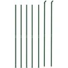 Tinklinė vielinė tvora su flanšais, žalios spalvos, 1,6x10m