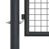 Tinkliniai sodo vartai, pilki, 400x175cm, galvanizuotas plienas
