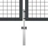 Tinkliniai sodo vartai, pilki, 400x175cm, galvanizuotas plienas