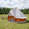 Tipi palapinė 4 asmeniui Pilka ir oranžinė
