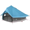 Tipi palapinė Mėlyna 700 x 700 x 395 cm Poliesteris ir plienas