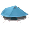 Tipi palapinė Mėlyna 700 x 700 x 395 cm Poliesteris ir plienas