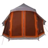Tipi palapinė Pilka ir oranžinė 404 x 370 x 270 cm tafta