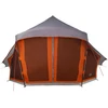 Tipi palapinė Pilka ir oranžinė 508 x 470 x 300 cm tafta