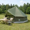 Tipi palapinė su stogu Alyvuogių žalia 400 x 400 x 250 cm