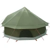 Tipi palapinė su stogu Alyvuogių žalia 400 x 400 x 250 cm