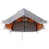 Tipi palapinė su stogu Pilka ir oranžinė 800 x 800 x 430 cm