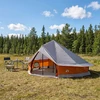 Tipi palapinė 20 asmeniui Pilka ir oranžinė
