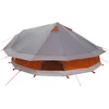 Tipi palapinė su stogu Pilka ir oranžinė 800 x 800 x 430 cm