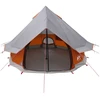 Tipi palapinė su stogu Pilka ir oranžinė 250 x 250 cm