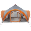 Tipi palapinė su stogu Pilka ir oranžinė 6 asmenims