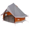 Tipi palapinė su stogu Pilka ir oranžinė 250 x 250 cm