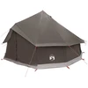Tipi palapinė su stogu Ruda Pilka 400 x 400 x 250 cm