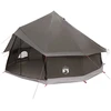 Tipi palapinė su stogu Ruda Pilka 400 x 400 x 250 cm