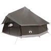 Tipi palapinė su stogu Ruda Pilka 600 x 600 x 350 cm