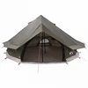 Tipi palapinė su stogu Ruda Pilka 700 x 700 x 395 cm