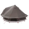 Tipi palapinė su stogu Ruda Pilka 700 x 700 x 395 cm