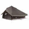 Tipi palapinė su stogu Ruda Pilka 800 x 800 x 430 cm