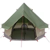 Tipi palapinė Žalia 250 x 250 cm Poliesteris ir plienas