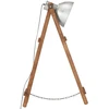 Pakabinamas šviestuvas Toršeras, sidabrinės spalvos, mango medienos masyvas, E27