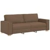 Trivietė sofa, ruda, 180 cm, audinys